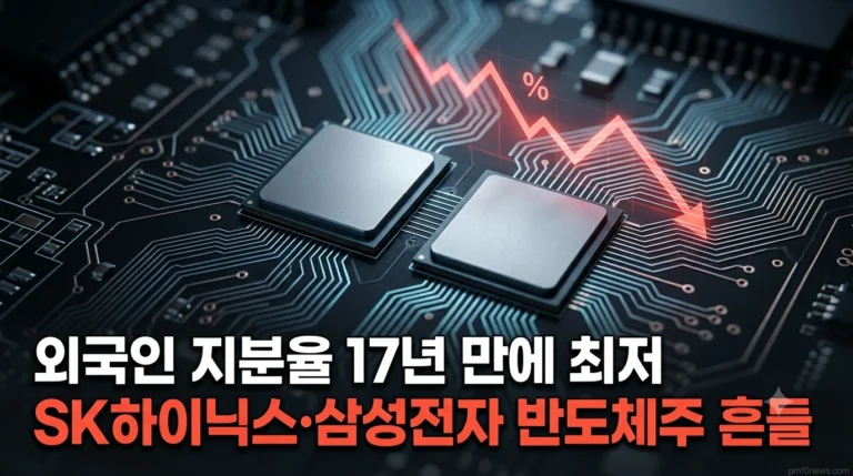 SK하이닉스 최대실적에도 주가 폭락, 삼성전자 실적발표 앞두고