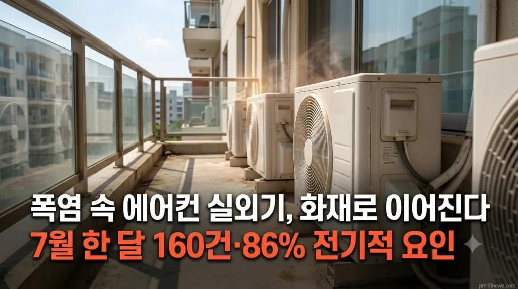 에어컨 실외기 화재 예방 여름철 폭염