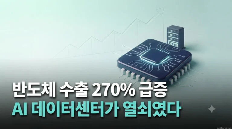 반도체 수출 270% 급증, AI 데이터센터가 열쇠였다